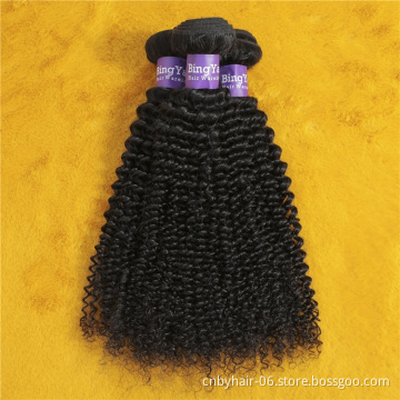 Bingyang straight peruvian hair bundle with closure,virgin human hair bundles with closure, human hair weave bundle with closure
